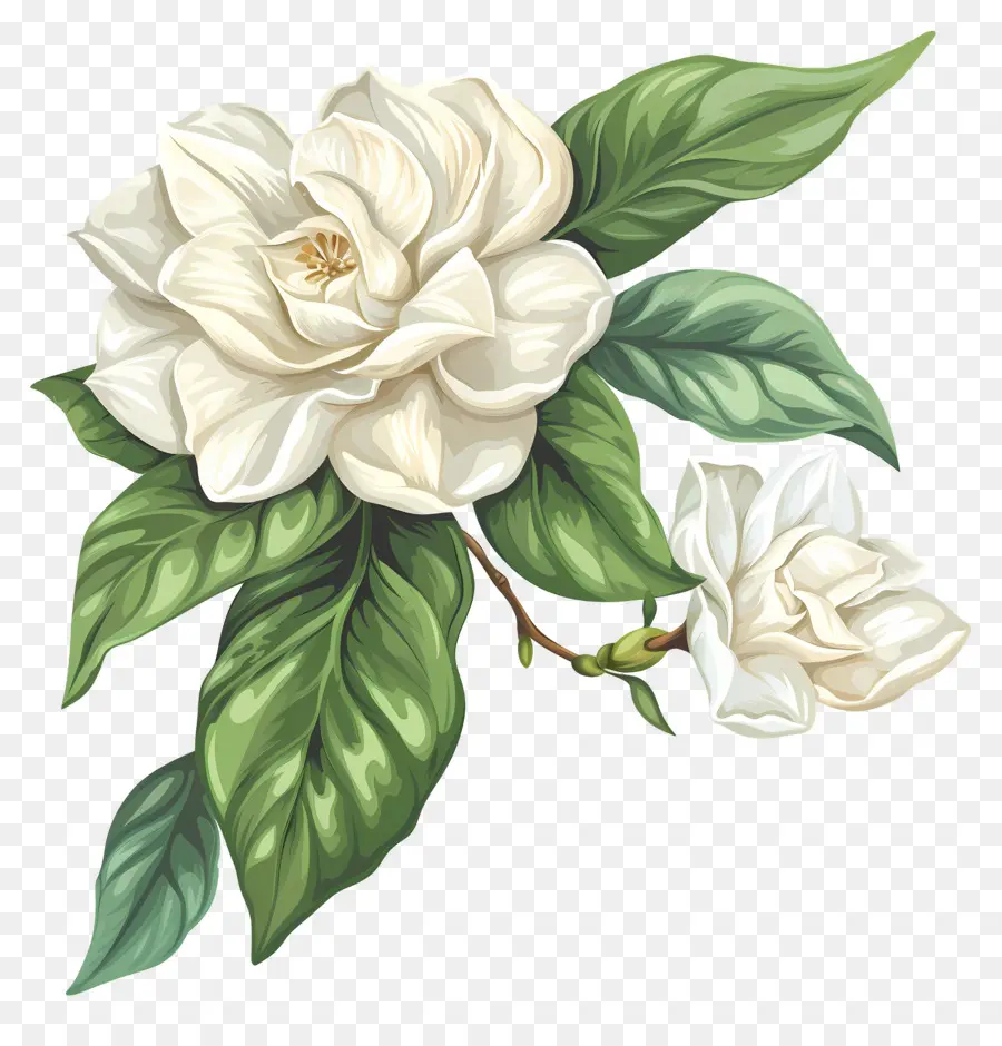 Fleurs De Gardénia Blanc，Fleurs Blanches PNG