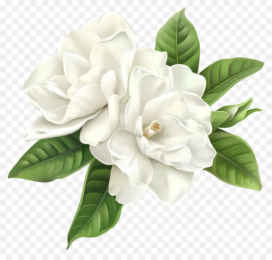 Fleurs De Gardénia Blanc，Roses Blanches PNG