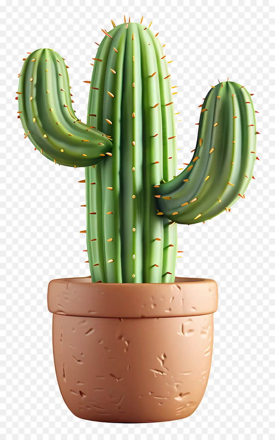 Cactus En Pot，Cactus PNG