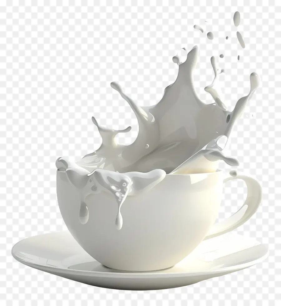 Verser Le Lait，Éclaboussure De Lait PNG