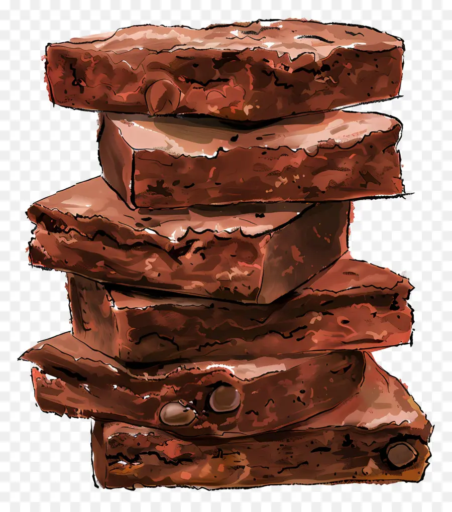 Pile De Brownies，Brownies PNG