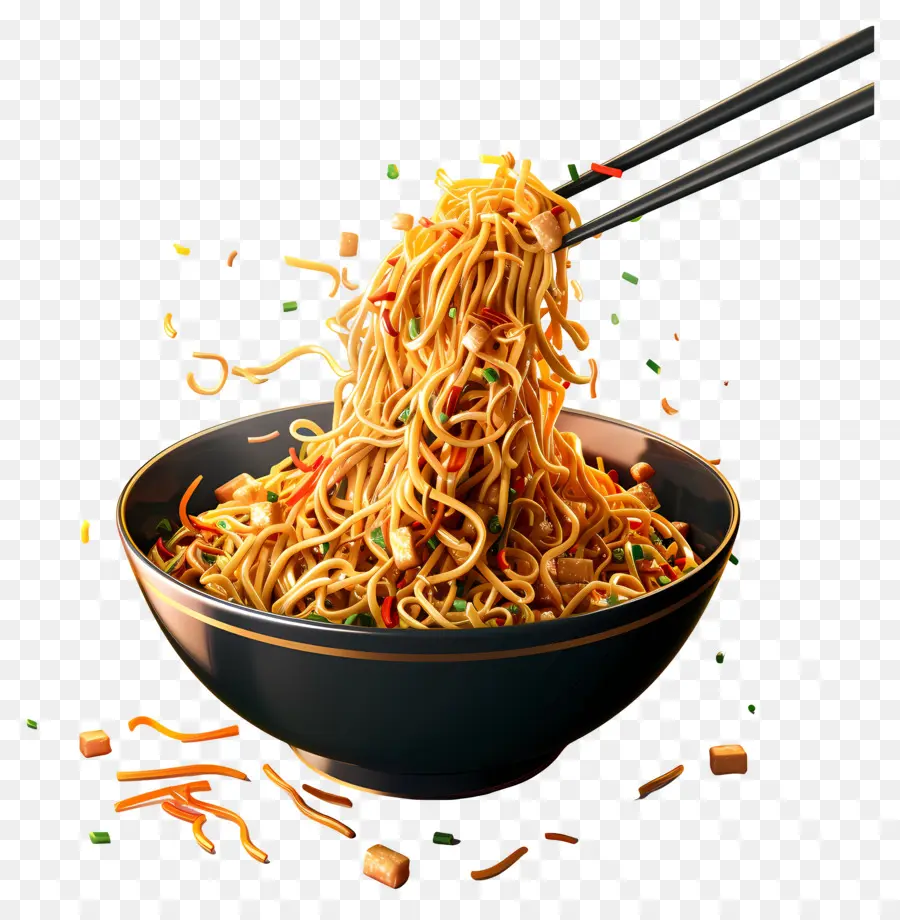 Chow Mein，Nouilles PNG