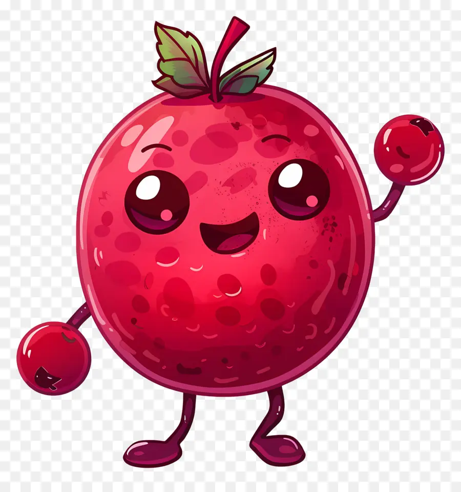 Canneberge De Dessin Animé，Fruits Rouges PNG