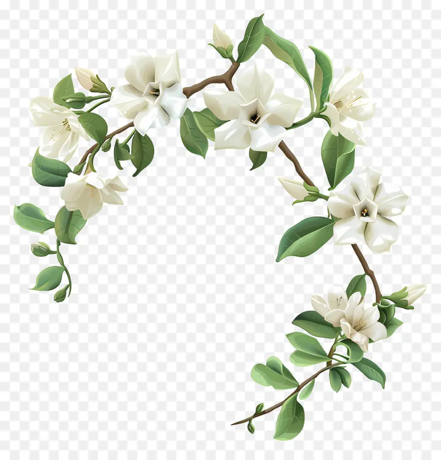 Fleurs De Jasmin Blanc，Fleurs Blanches PNG