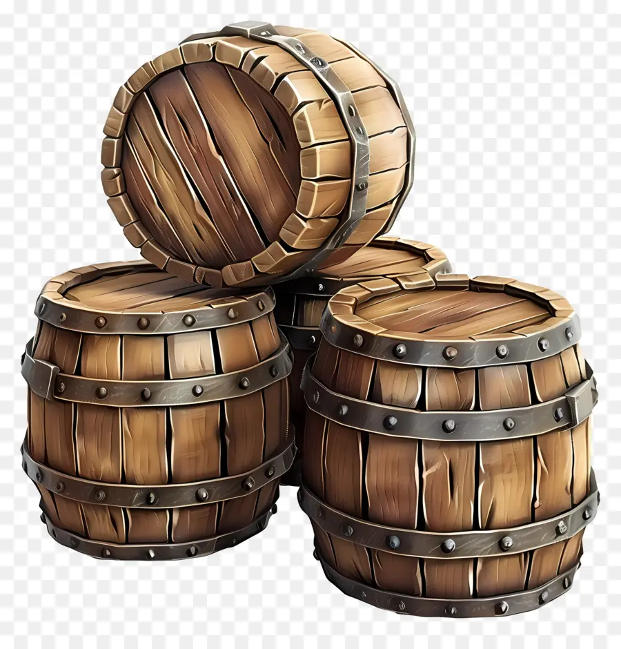 Tonneau En Bois，Tonneaux En Bois PNG