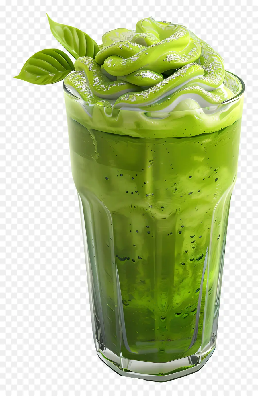 Boisson Au Matcha，Boisson Verte PNG