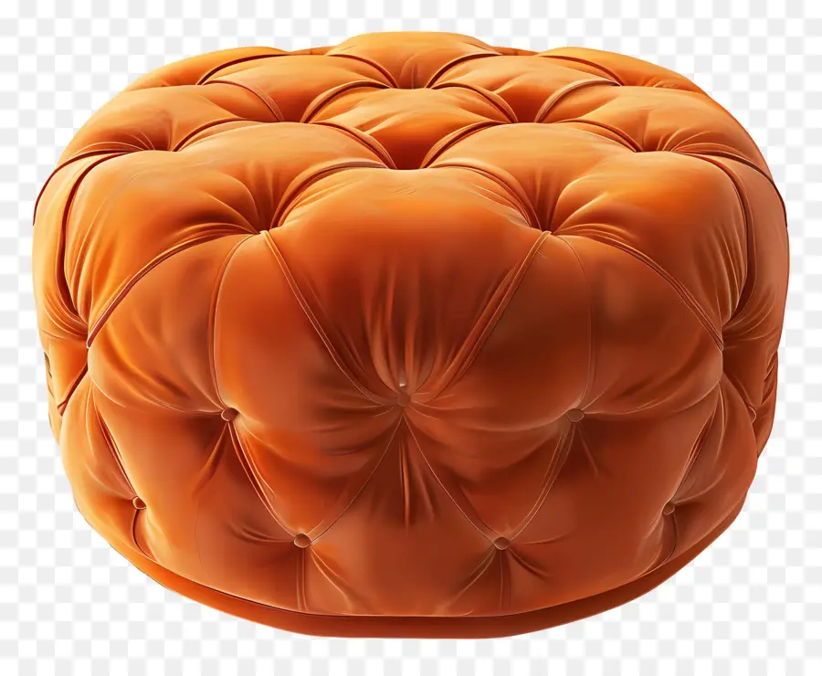 Ottoman，Pouf Orange PNG