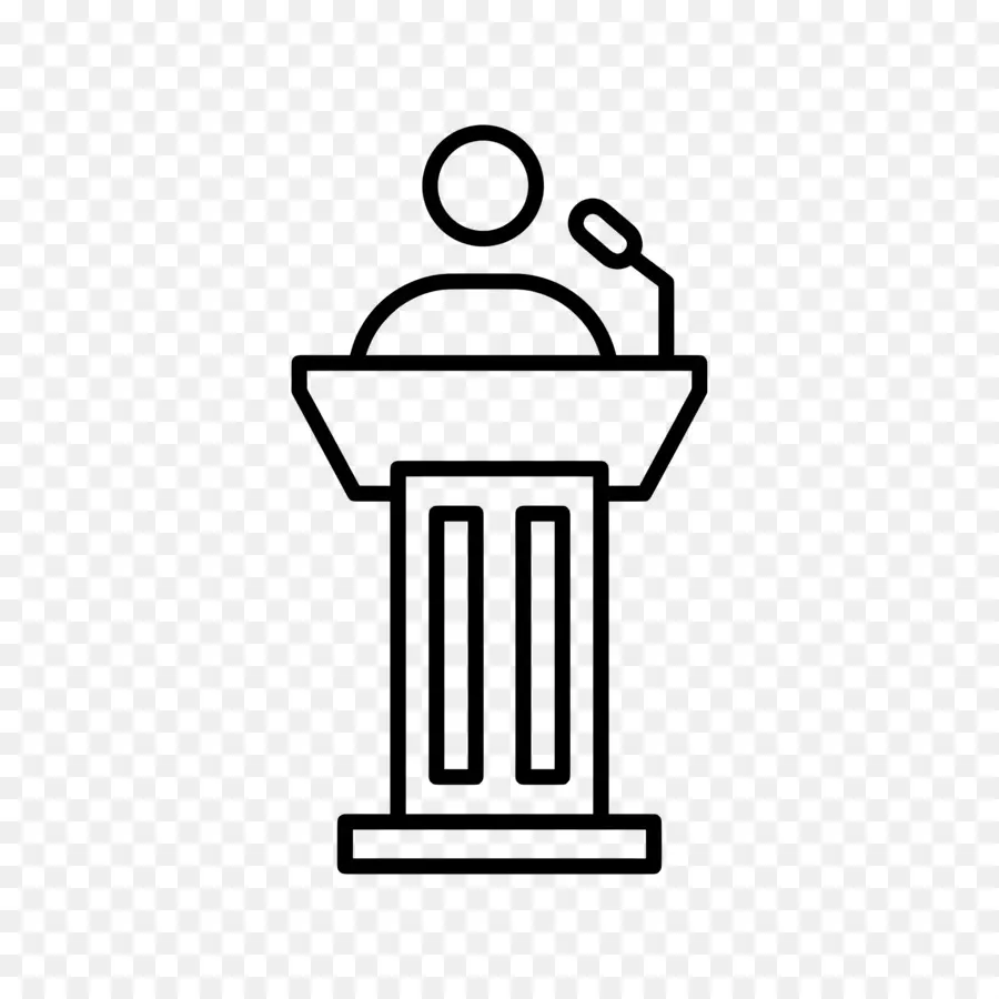 Podium，Microphone PNG