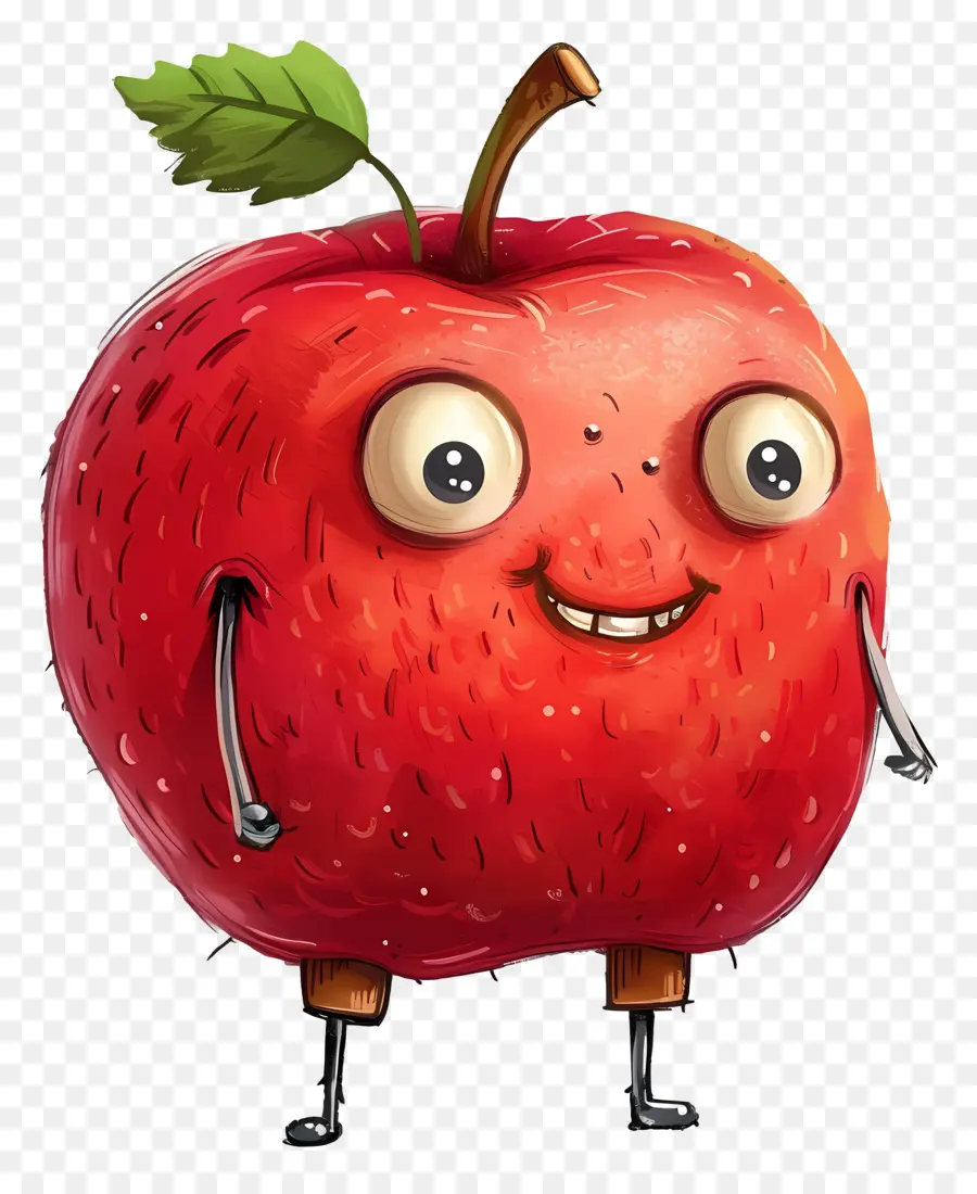 Pomme De Dessin Animé，Pomme Rouge PNG