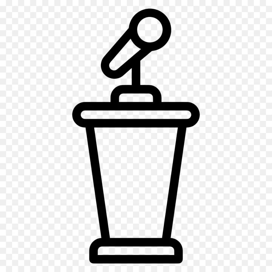 Podium，Microphone PNG