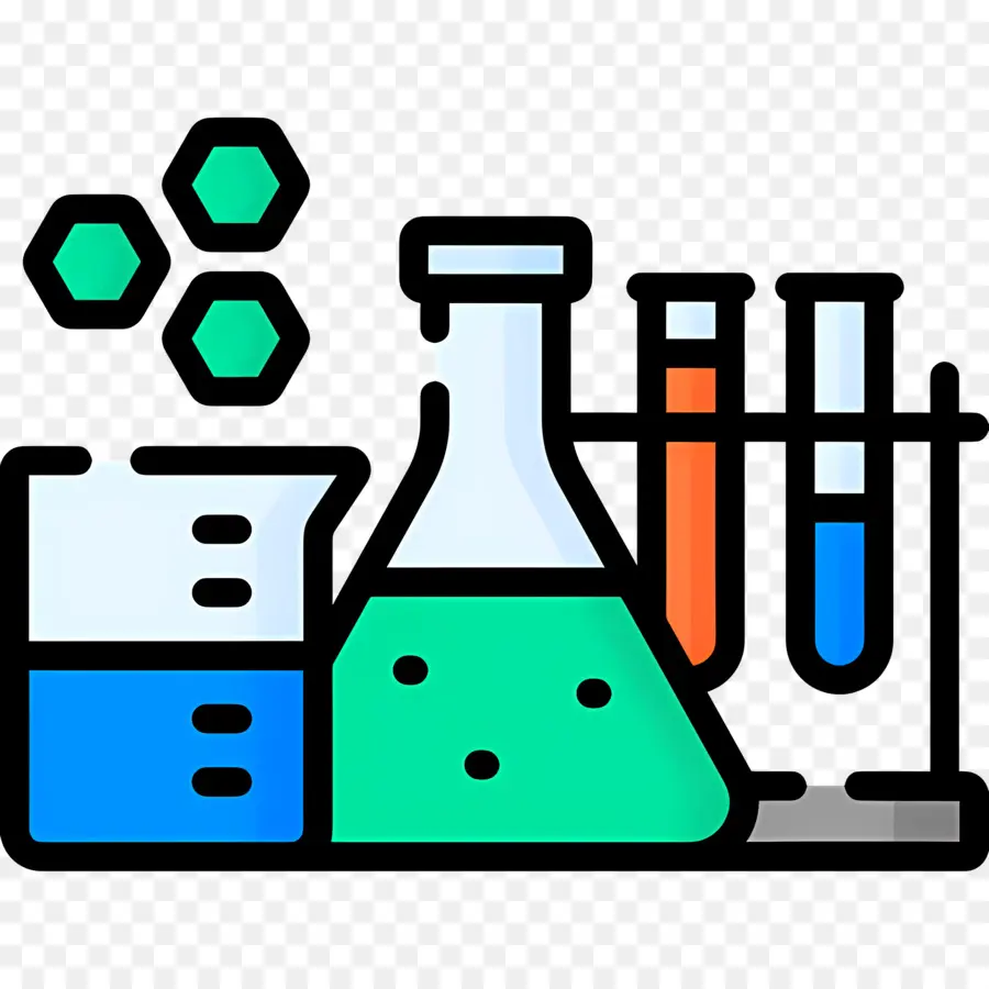 Science，Microscope Et Tubes à Essai PNG