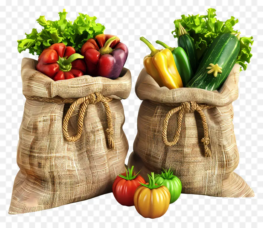 Sacs De Légumes，Légumes PNG