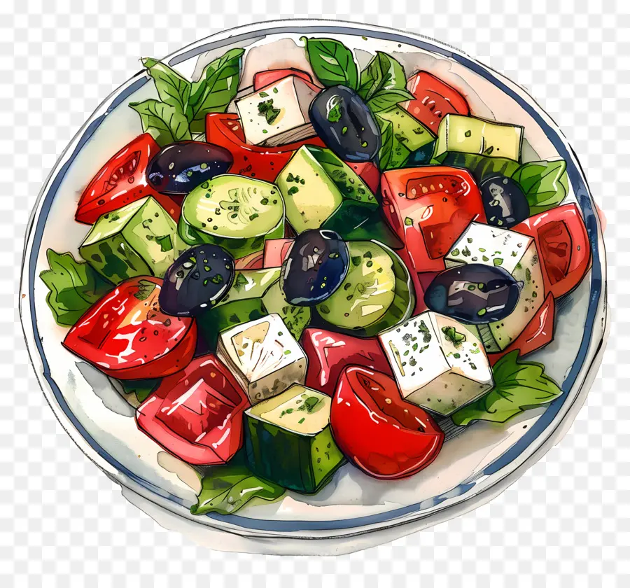 Salade Grecque，Bol PNG