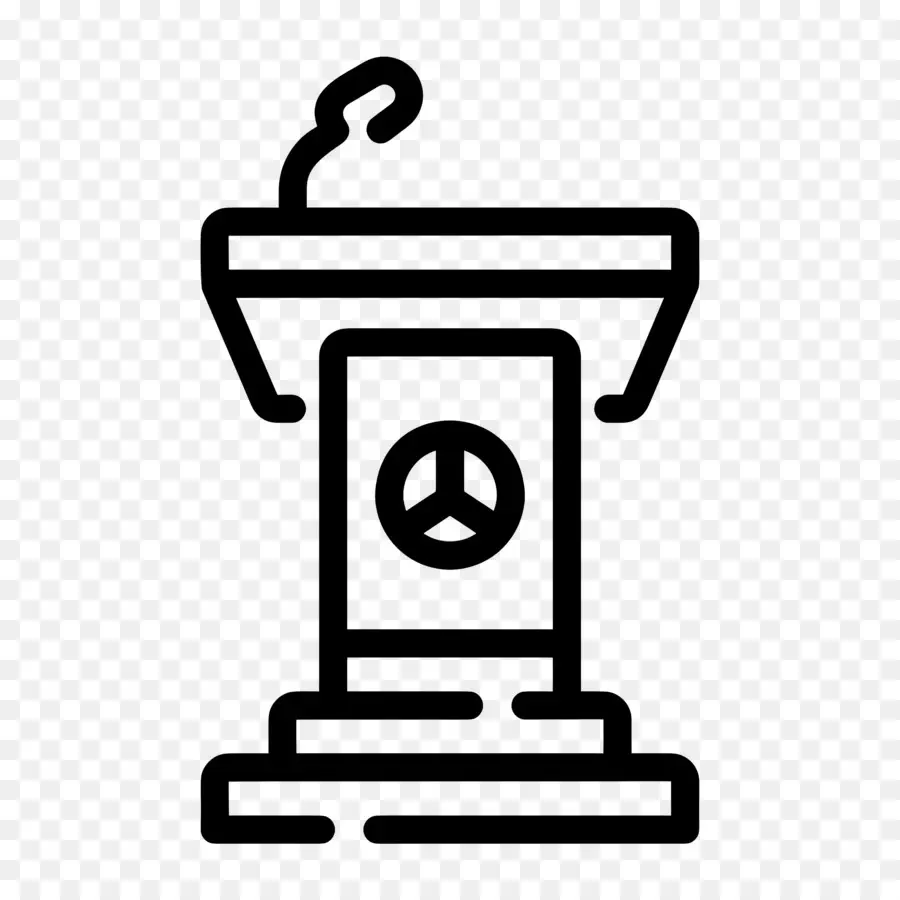 Podium，Microphone PNG