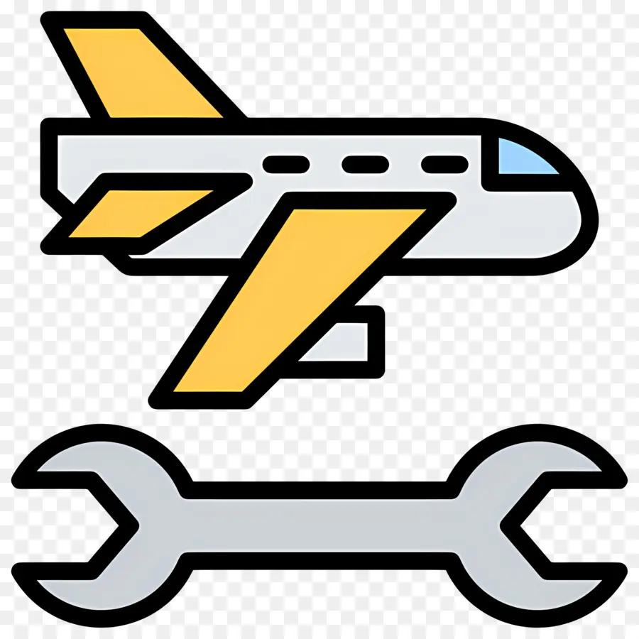 Réparation D'avions，Avion Avec Clé PNG