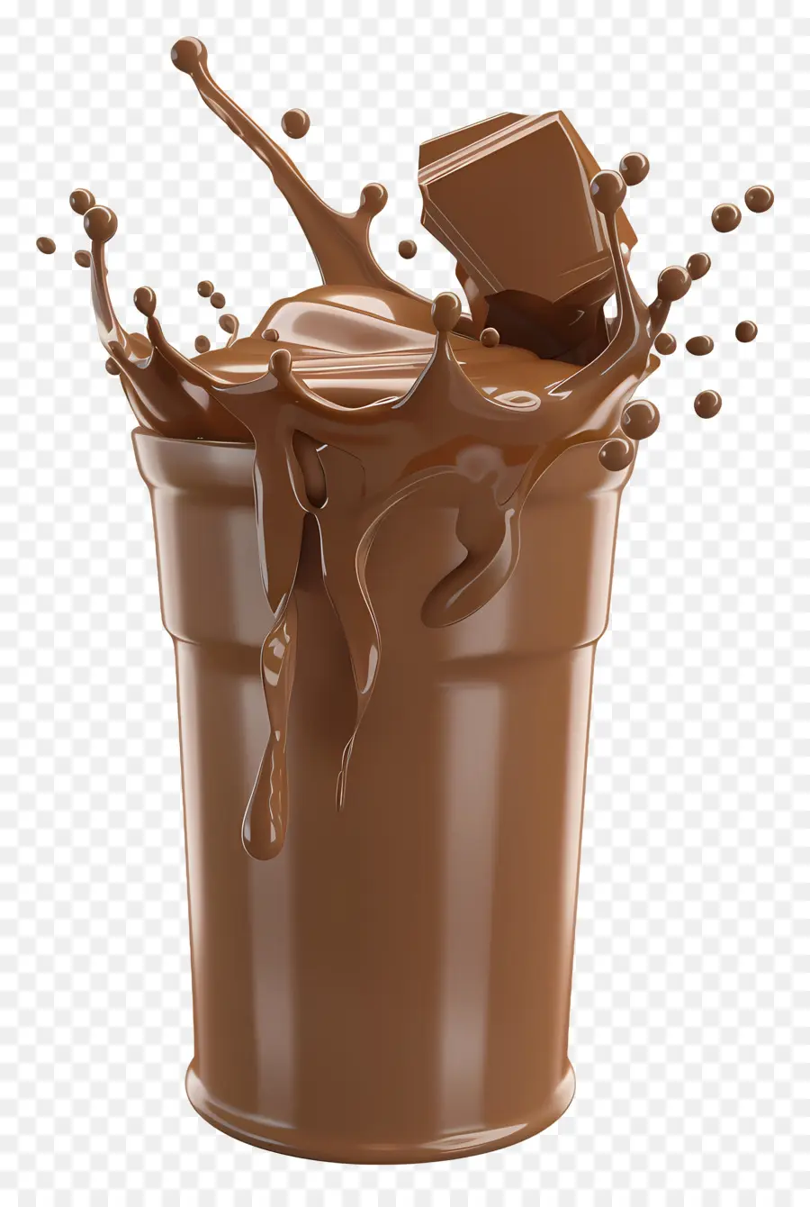 Lait Au Chocolat，Éclaboussure De Chocolat PNG