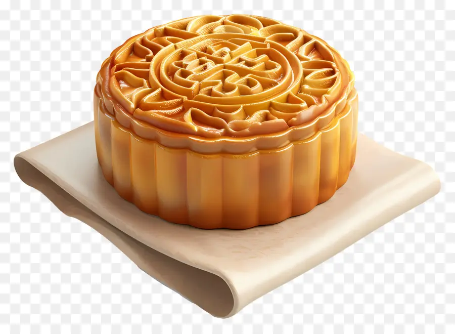 Gâteau De Lune，Gâteau De Lune Jaune PNG