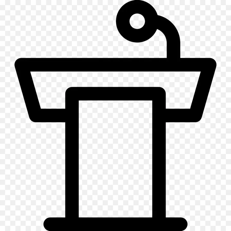 Podium，Microphone PNG