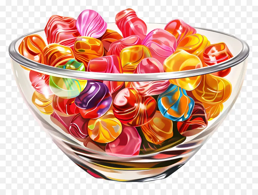 Bol De Bonbons，Bol De Bonbons Colorés PNG