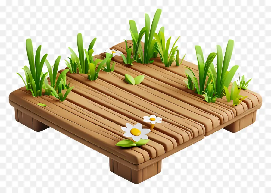 Terrasse En Bois，Plateforme En Bois PNG