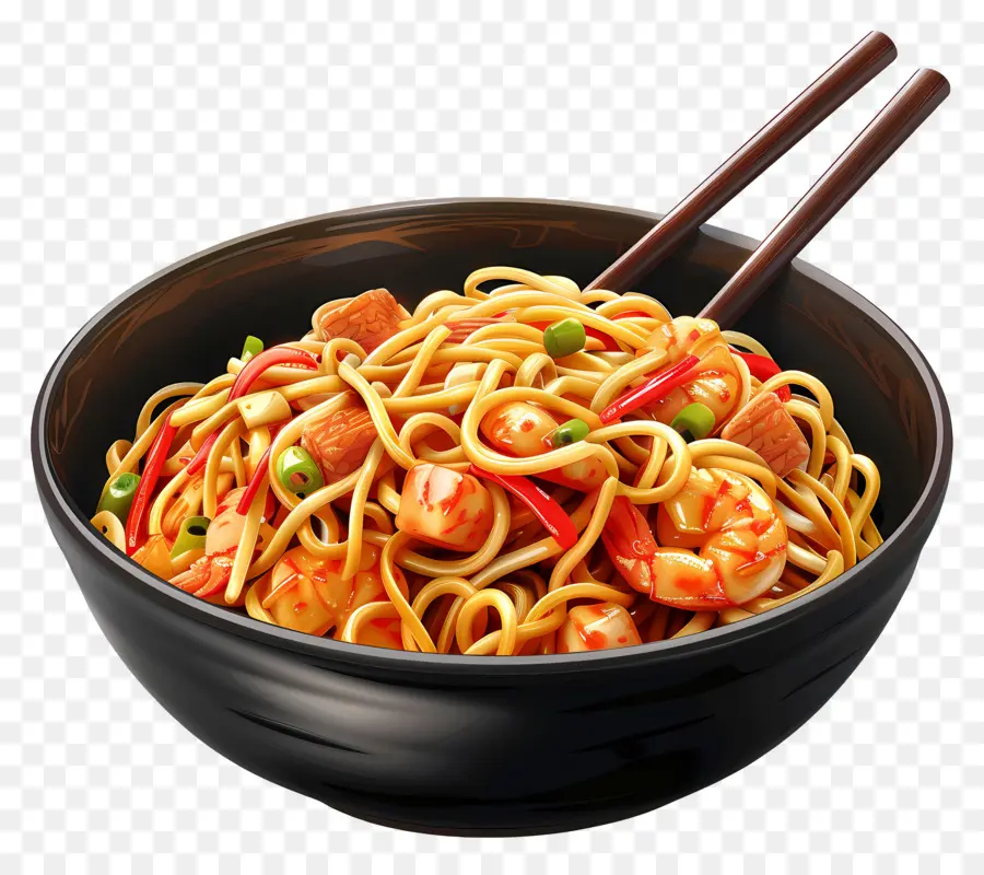 Chow Mein，Nouilles PNG