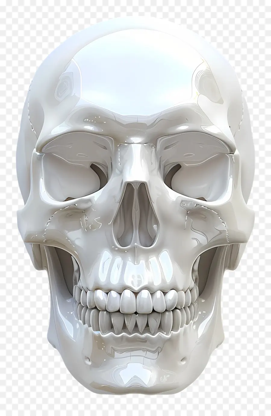 Visage Squelette，Crâne Blanc PNG