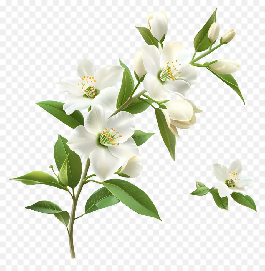 Fleurs De Jasmin Blanc，Fleurs Blanches PNG