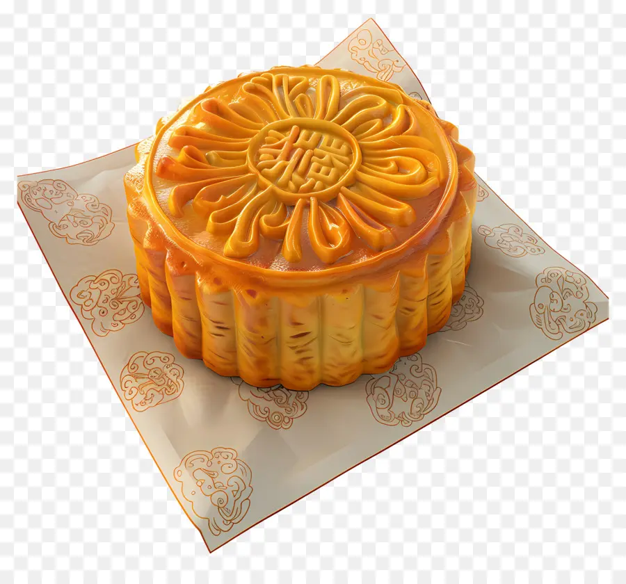 Gâteau De Lune，Gâteau De Lune Jaune PNG