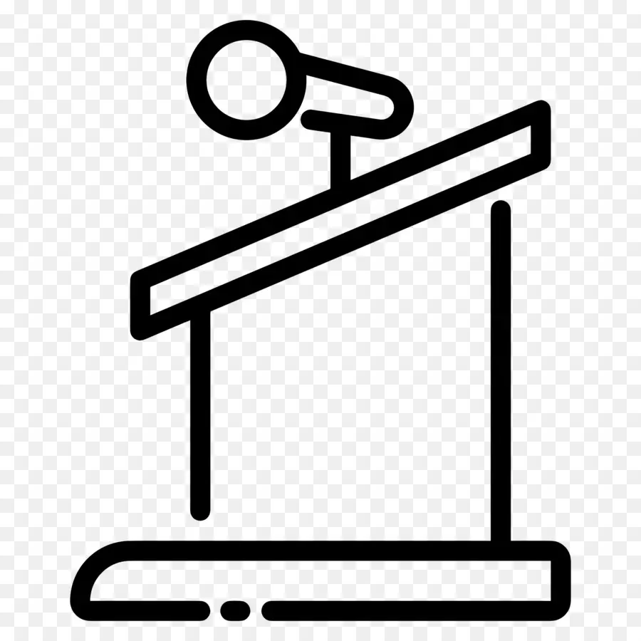 Podium，Microphone PNG