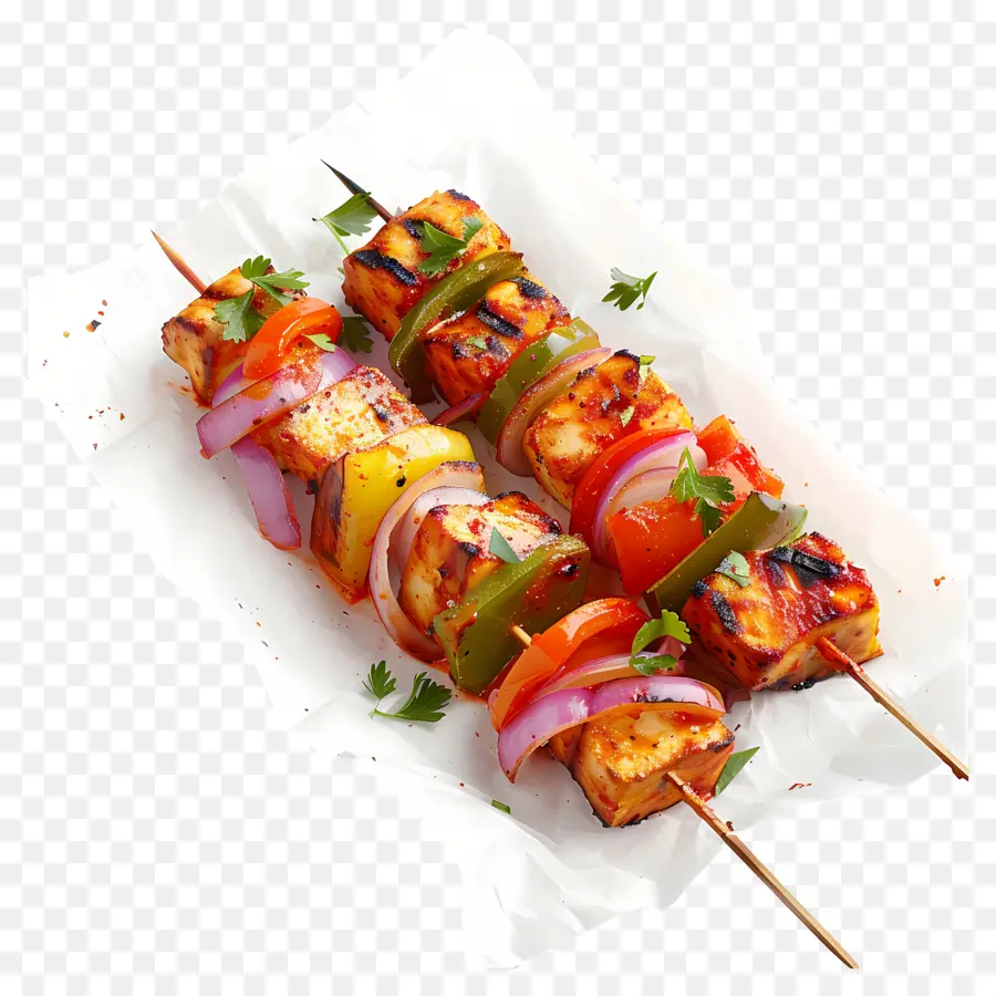 Paner Tikka，Brochettes PNG