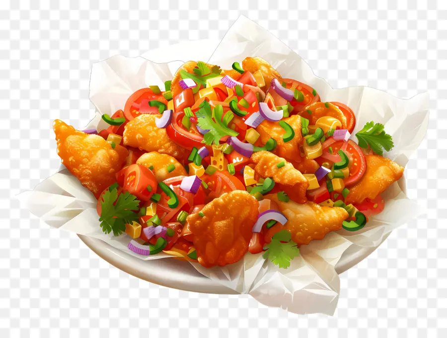 Chat，Plat Frit PNG