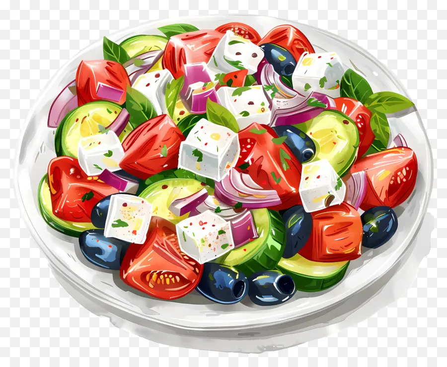 Salade Grecque，Légumes PNG