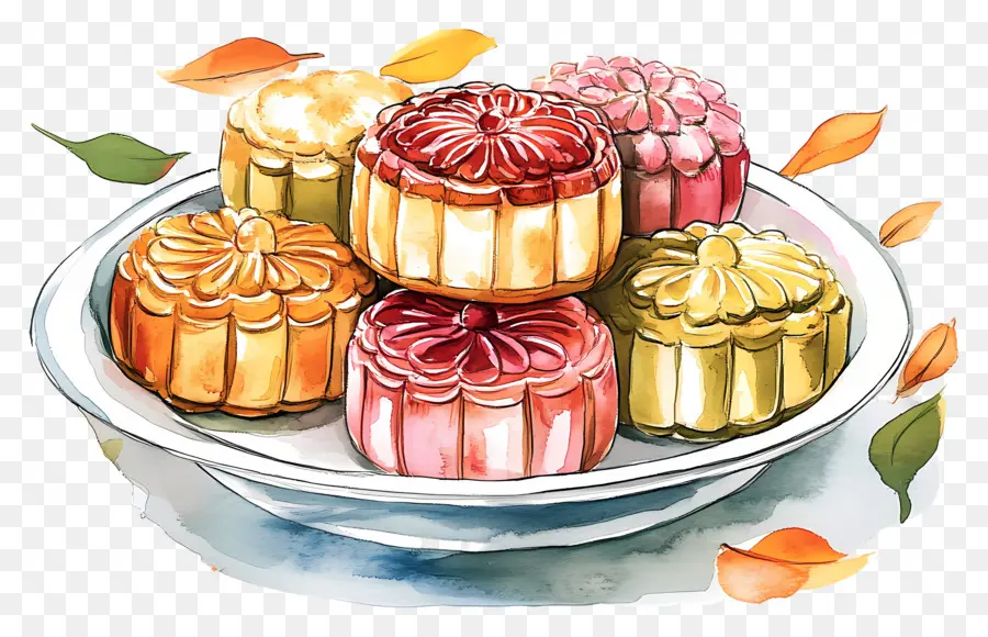 Fête De La Mi Automne，Gâteaux De Lune PNG