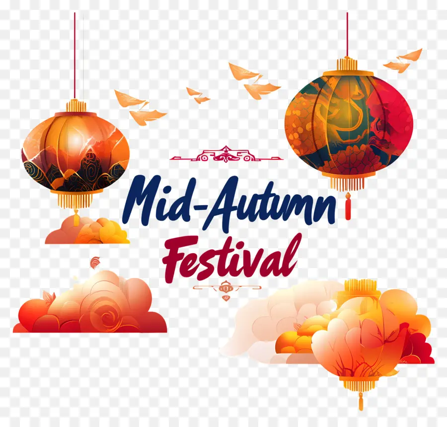 Fête De La Mi Automne，Lanternes Du Festival De La Mi Automne PNG