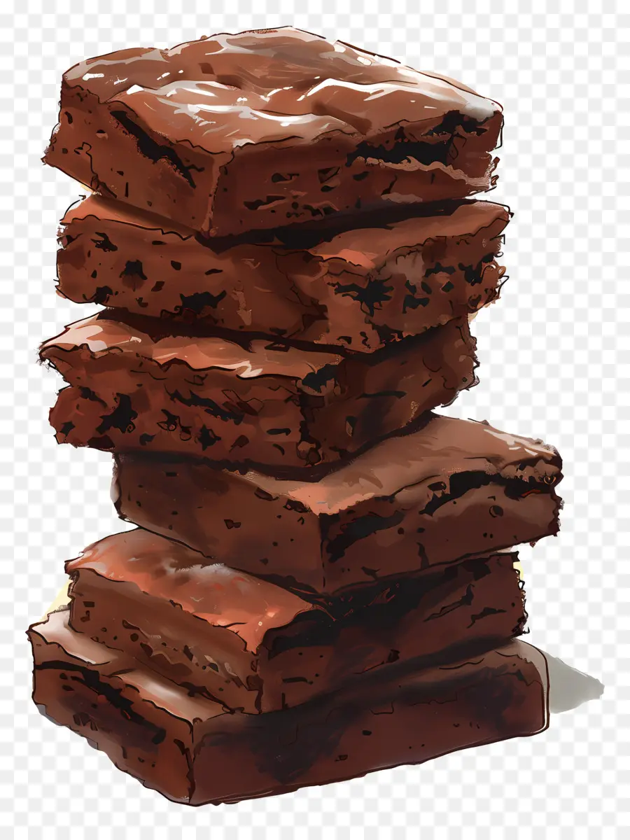 Pile De Brownies，Brownies PNG