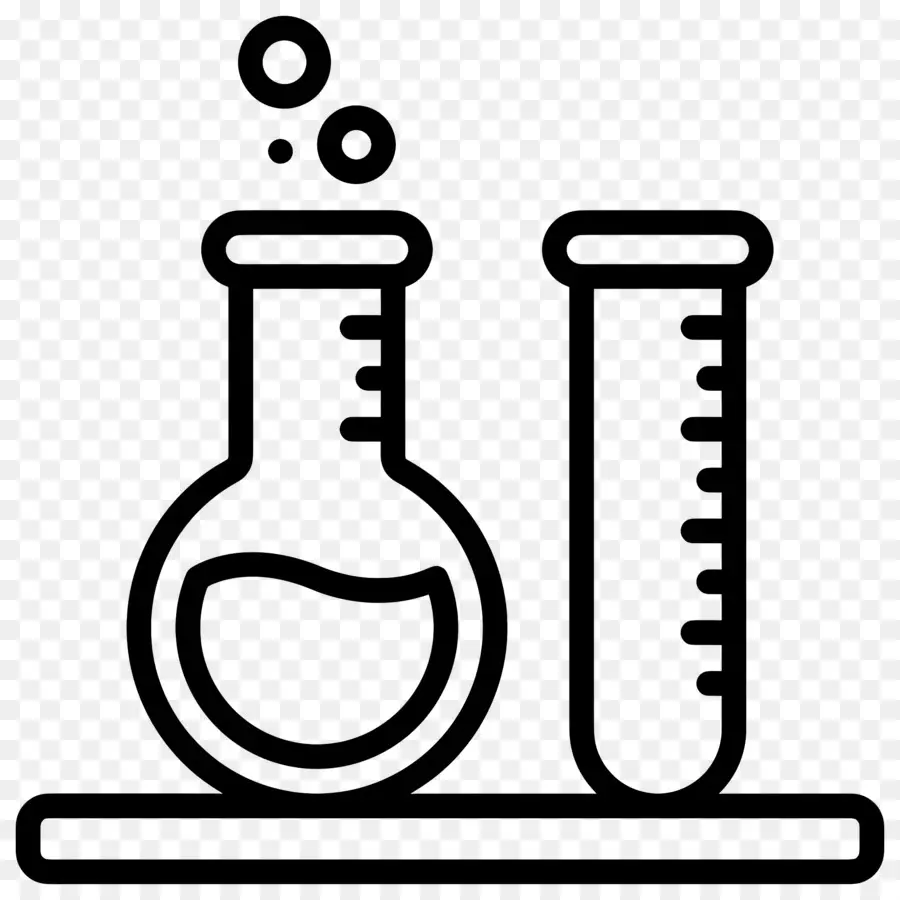 Science，Flacon Chimique Et Tube à Essai PNG