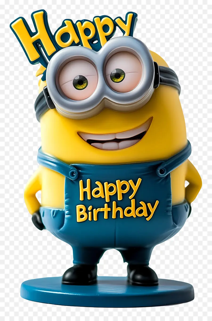 Joyeux Anniversaire，Minion Avec Signe Joyeux Anniversaire PNG