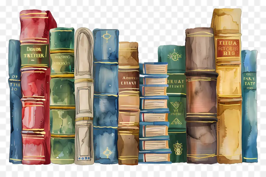 Rangée De Livres，Livres Anciens PNG