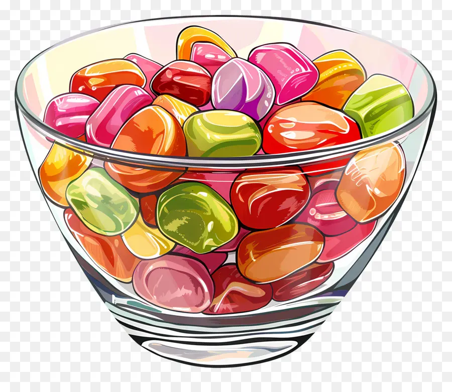 Bol De Bonbons，Bol De Bonbons Colorés PNG