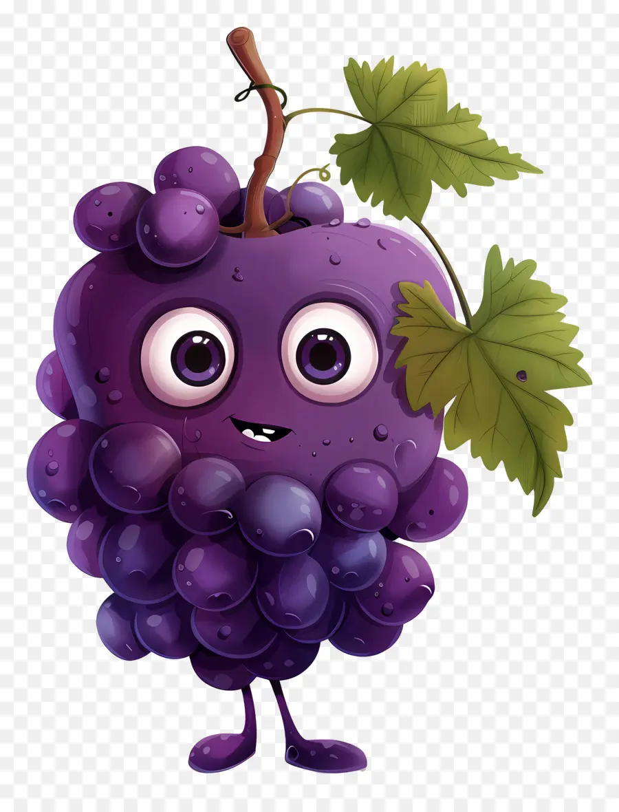 Raisin De Dessin Animé，Caricature De Raisin PNG