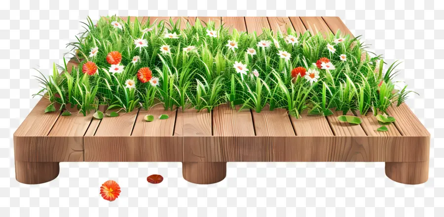 Terrasse En Bois，Plateforme En Bois PNG