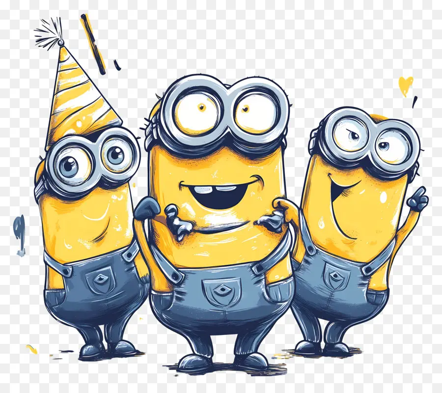 Joyeux Anniversaire，Minions PNG