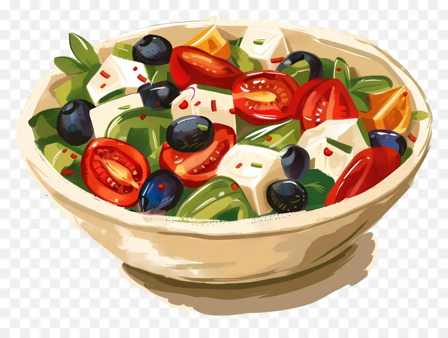 Salade Grecque，Saladier PNG