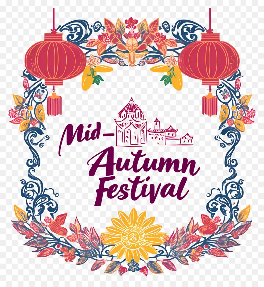 Fête De La Mi Automne，Lanternes PNG