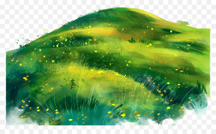 Colline D'herbe，Colline Verte PNG