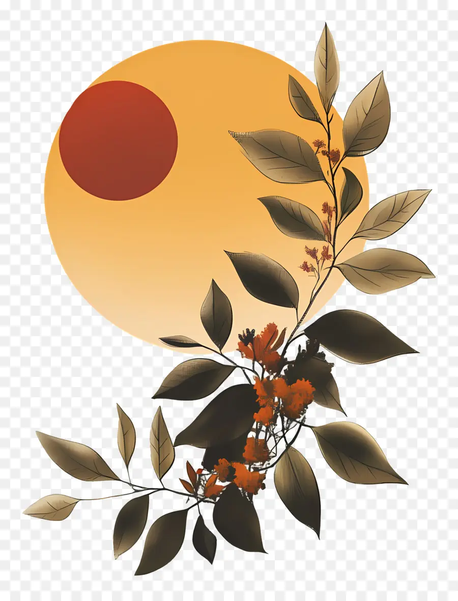 Équinoxe De Septembre，Soleil Et Feuilles PNG