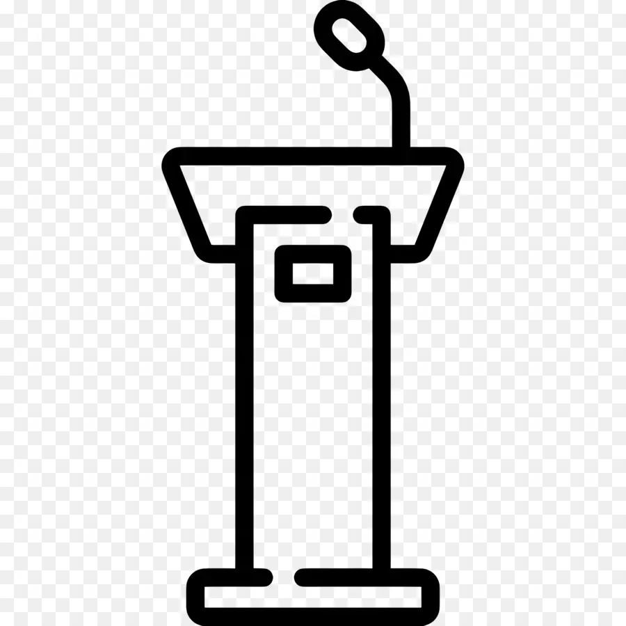 Podium，Podium Avec Microphone PNG