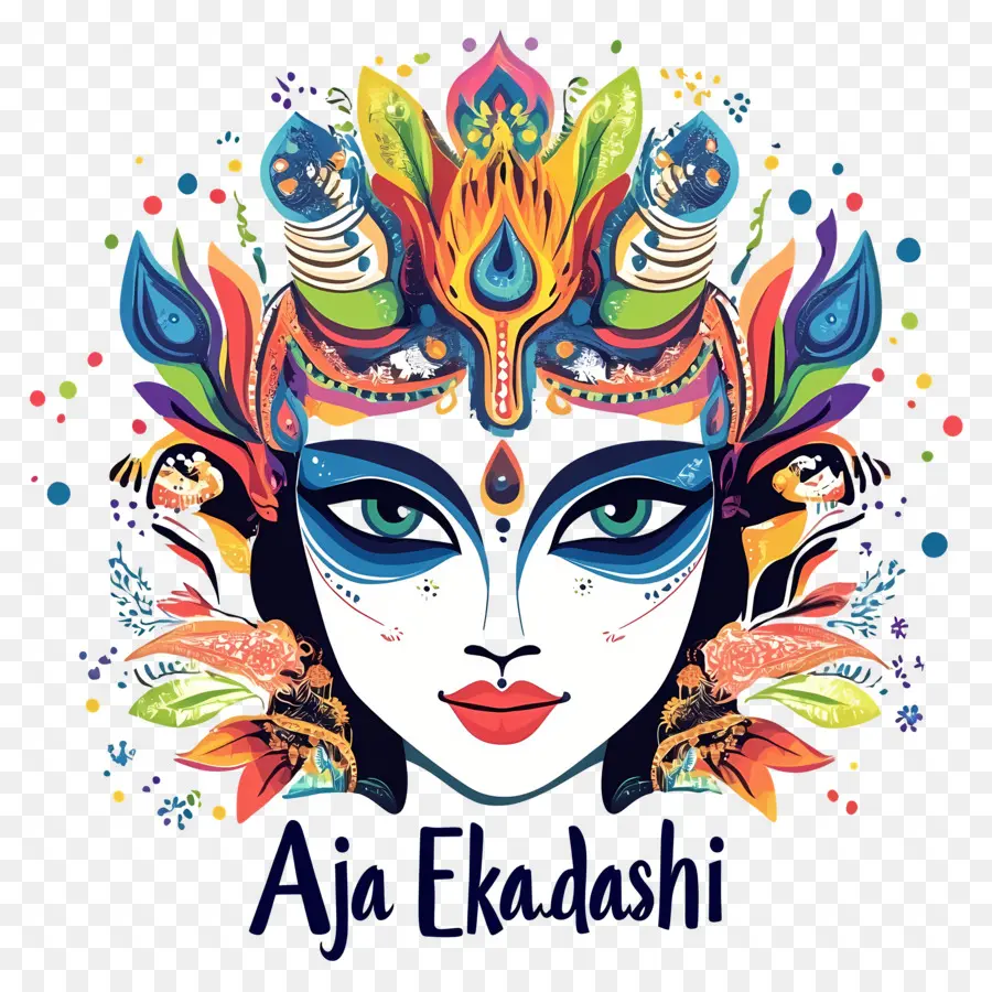 Aja Ekadashi，Visage De Divinité PNG