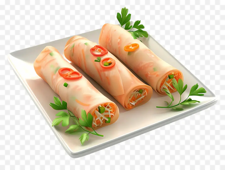 Rouleaux De Printemps，Apéritif PNG