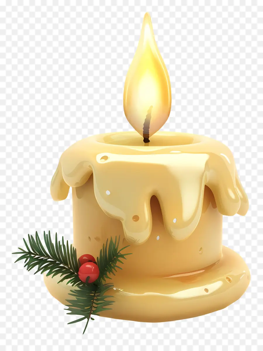 Bougie De Noël，Bougie PNG